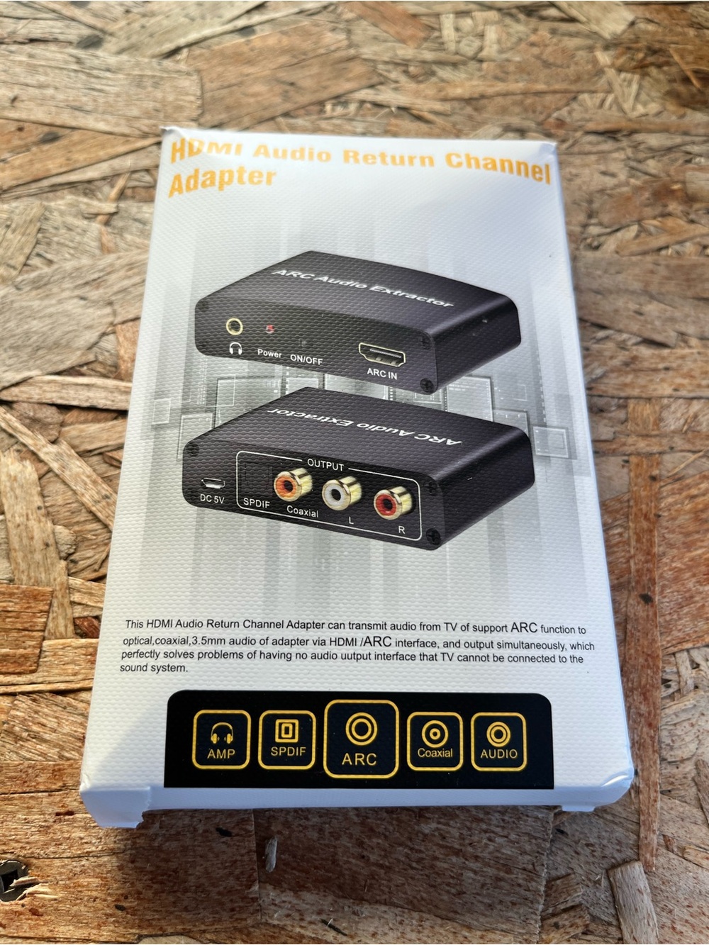 Audio Extractor HDMI Audio Return Channel Adapter - Black
